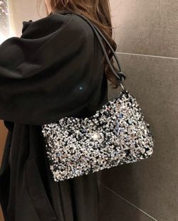 Black Sequence Handbag