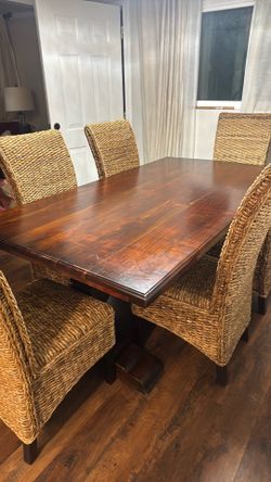 Wood table