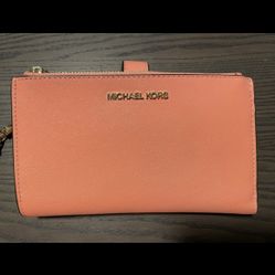 Michael Kors double zipper Jet Set wallet/wristlet