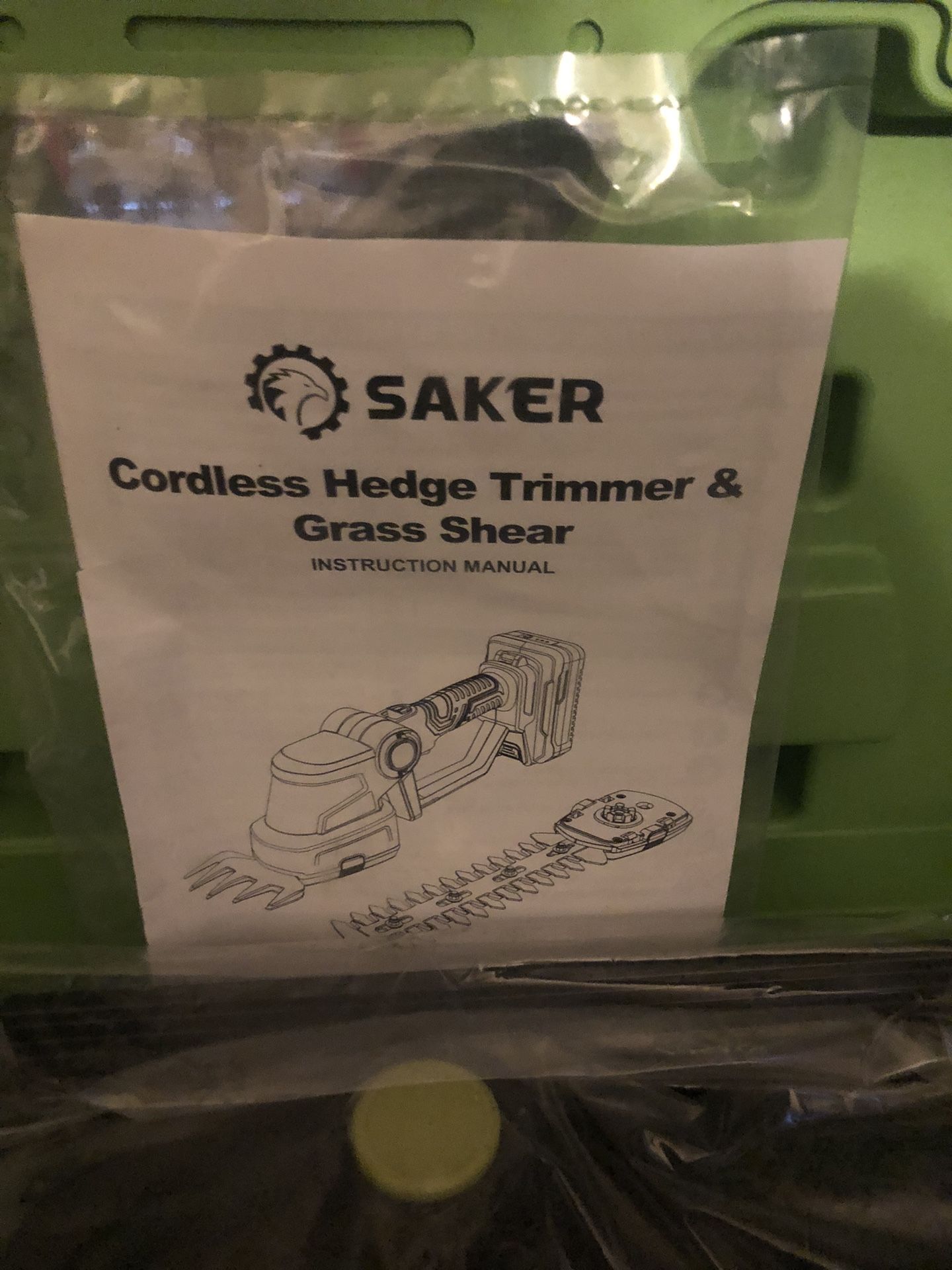 Saker Cordless Hedge Trimmer & Grass Shear