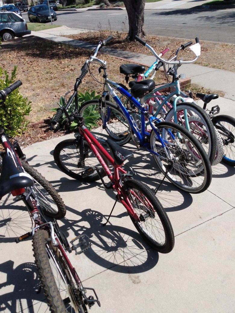 Several Bikes For Sale, All Cleaned And Tuned Up And Ready To Go