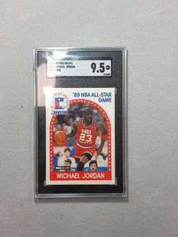 1989-90 NBA Hoops Michael Jordan All-Star SGC 9.5
