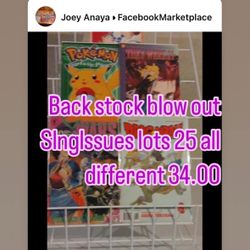 Back Stock Blow Out Slnglssues Lots Of 25 All Different 