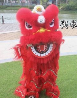 Lion Head For kids With Tail (red) 