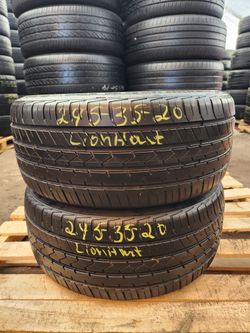 245 35ZR 20 USED TIRES LION HART 2453520 USED TIRES (PAIR) MOUNT BALANCE INCLUDED