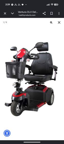 Drive Ventura DLX Deluxe 3-Wheel Bariatric Scooter with Captain Seat 400 lbs - Ventura320CS