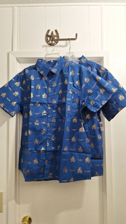 Disneyland Resort 70th Anniversary "Celebrate Happy" button Shirt for Adult