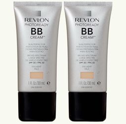 2 Pieces Of Revlon PhotoReady BB Skin Cream Perfector, Light, 1 Fluid Ounce - Pale 010