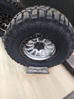 17x9 lock offroad rims 6 lug 6x139 6x5.5 on new tires 33 1250 17