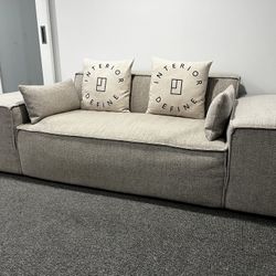 Interior Define Modern Sofa - Fabric Dove