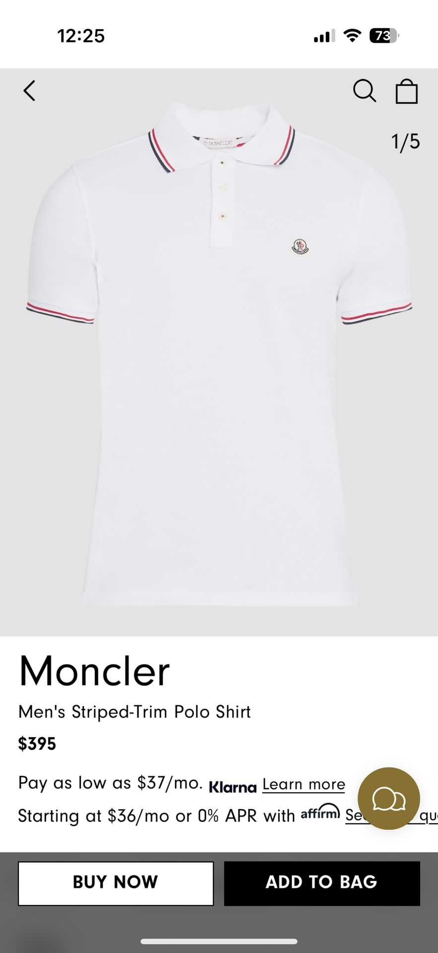 Moncler Striped Polo