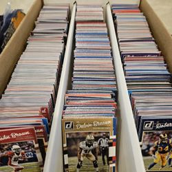 Thousands Of Mixed Football Baseball And Basketball Cards Mostly New