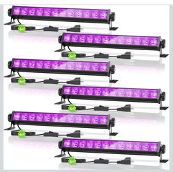 6FT Cord+Switch+Plug, Glow in The Dark Black Lights Party
