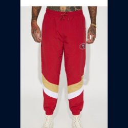 49ers Windbreaker Pants Size XL New With Tags 