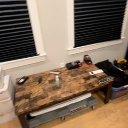 Brown Marble Coffee / End Table