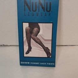 Fishnet Lace Tights -Black -Size 1X-2X