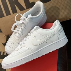 Women's Nike Court Vision Low Casual Shoes - Triple White - Size 6.5, 7, 7.5, 8, 8.5, 9, 11