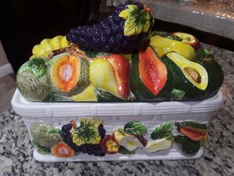 Beautiful ceramic bread box
