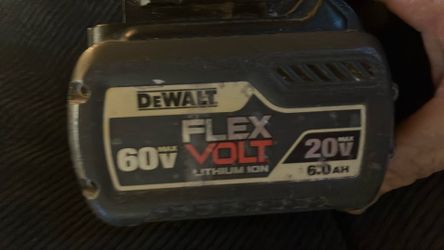 DeWalt flexvolt lithium battery 60 V