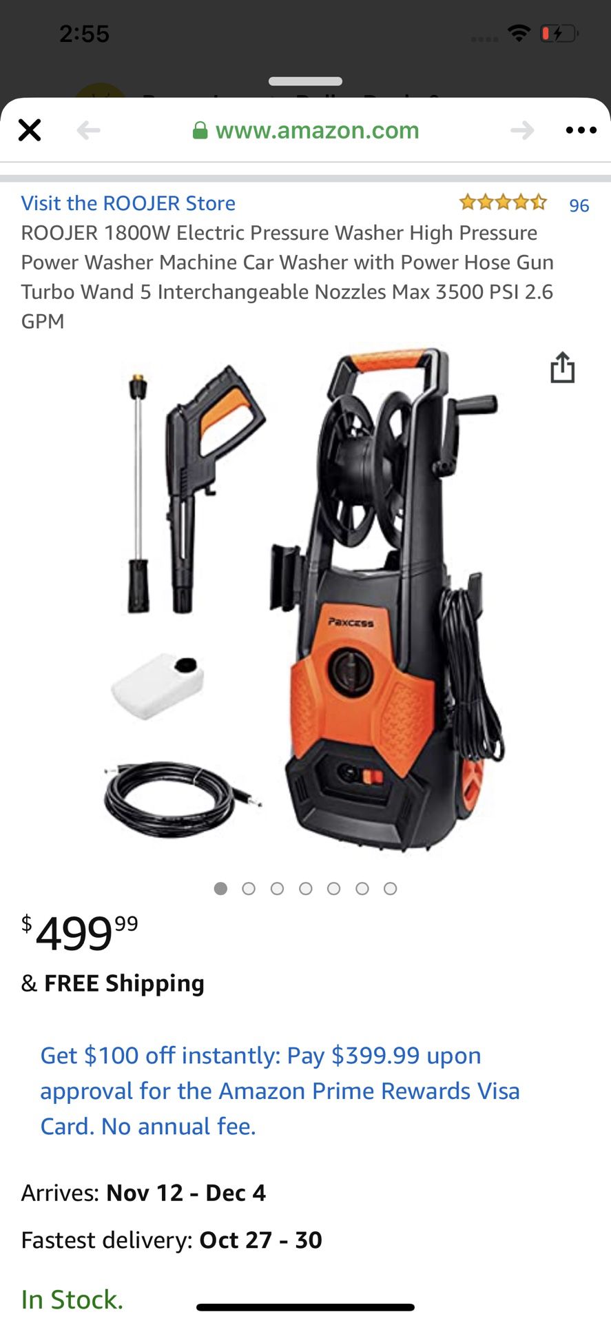 Electric pressure washer, brand new, never opened
