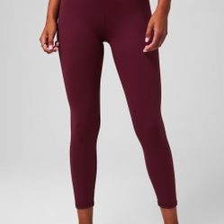 Fabletics Women´s Define PowerHold High-Waisted Legging Merlot Size Medium