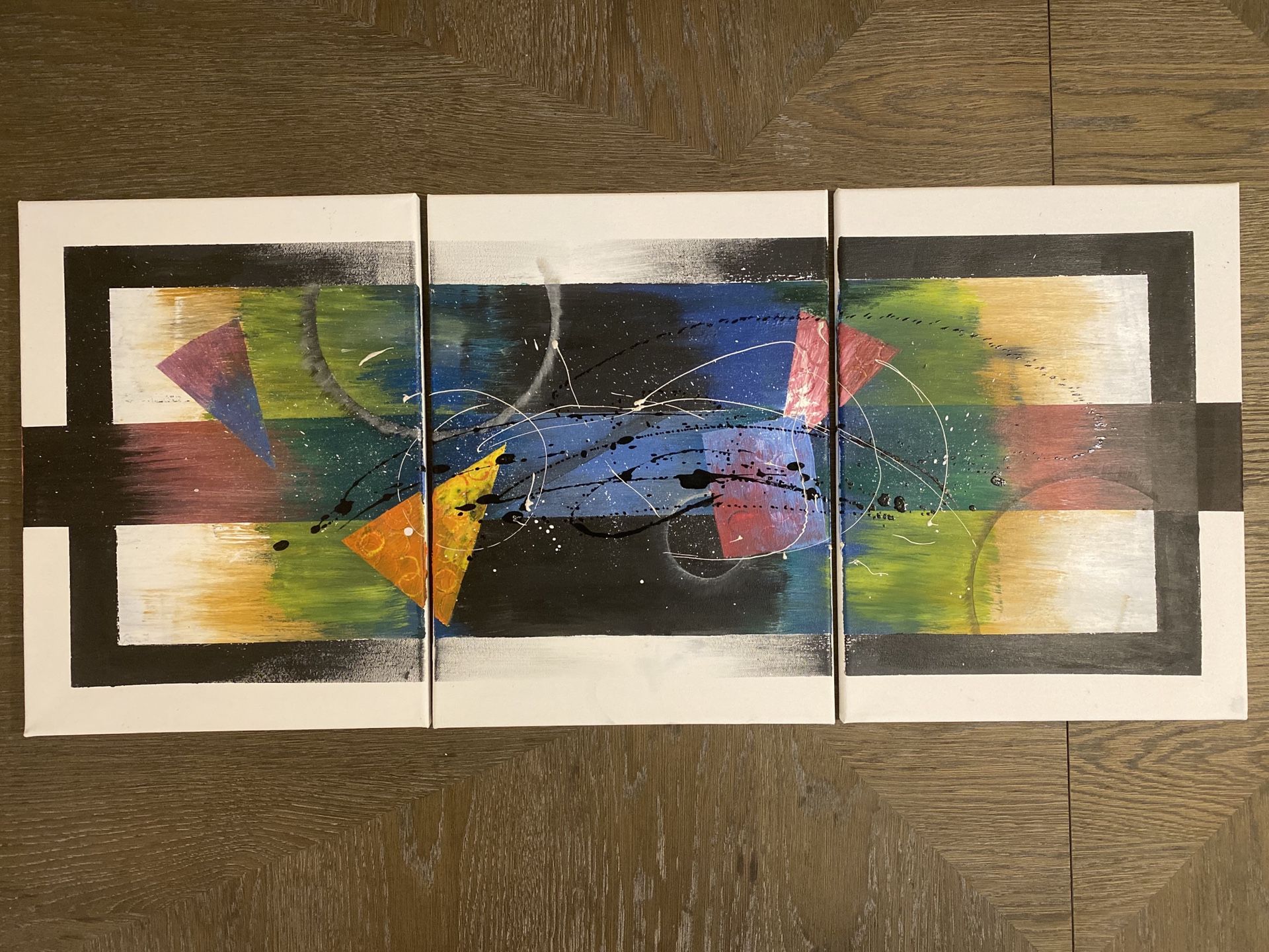 Abstract acrylic painting