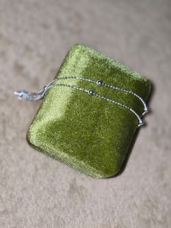 Silver Ball Chain anklet