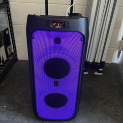 Karaoke Machine With Two Wireless Microphones New Has Cracks Works Well
