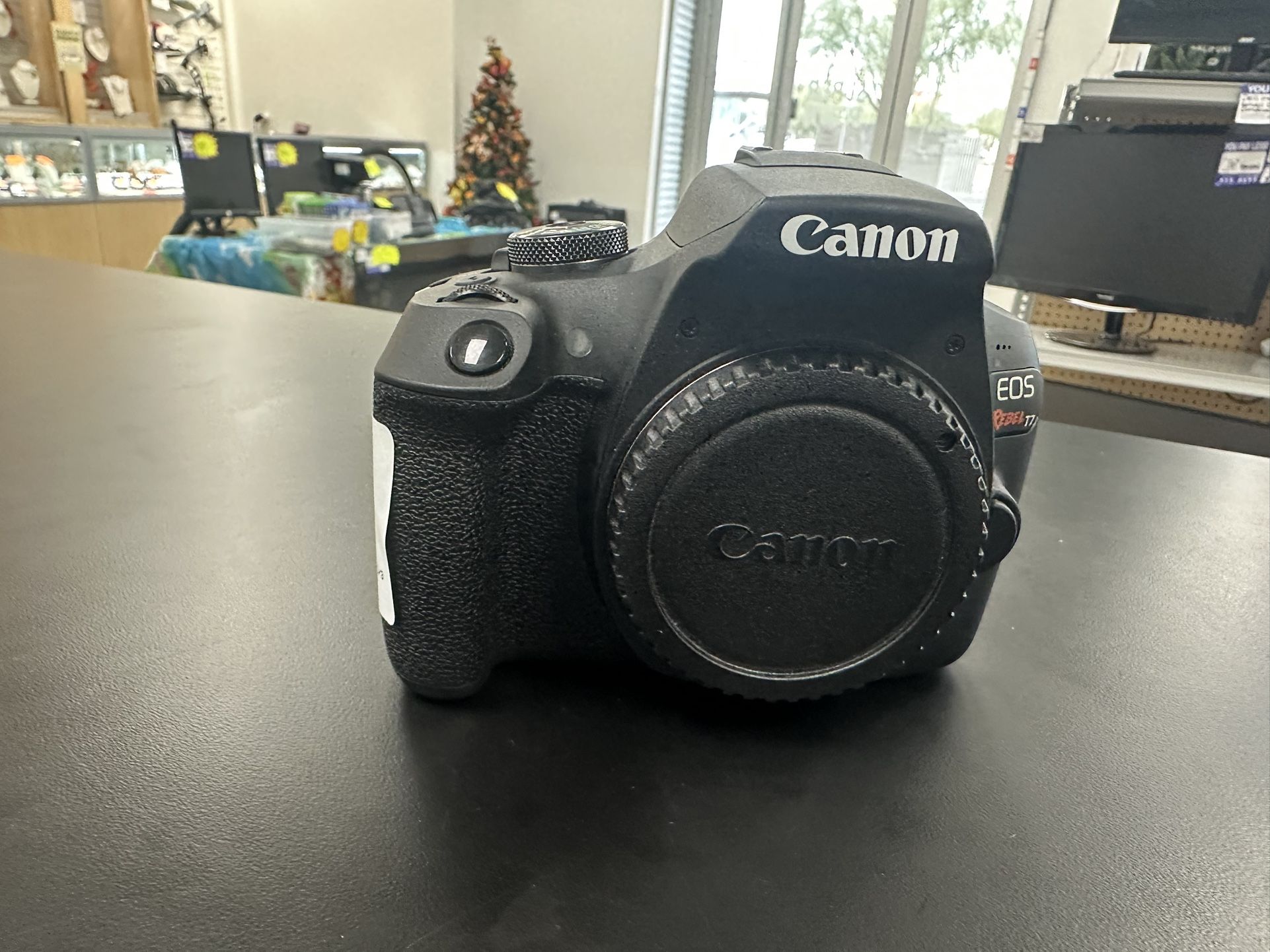 Canon EOS Rebel T7 DSLR Camera w/ Charger, Battery Strap