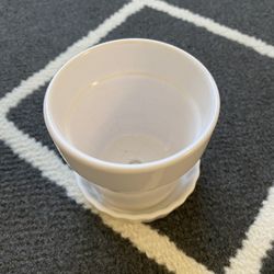 Ceramic Planter Pot (white)