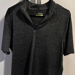 Murano Grey Half-Zip Top – Men’s Large, Ideal All-Season Piece