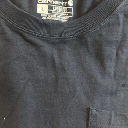 Carhartt Men'S K87-NVY Large Short Sleeve T-Shirt - Navy