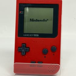 Nintendo Game Boy Pocket Handheld Console Red MGB-001