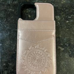 iPhone 12/12pro Wallet Case Rose Gold