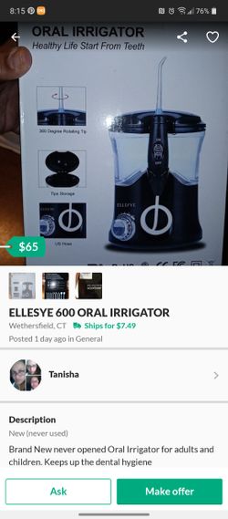 ELLESYE 600 ORAL IRRIGATOR