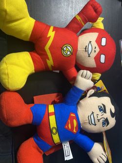 Dc Plushies(The Flash And Super Man