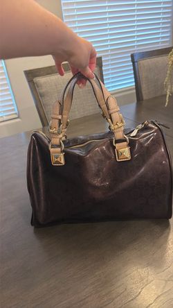 Michael Kors Monogram Patent Leather Satchel