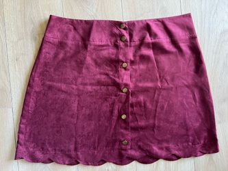 Women’s Xhilaration Wine Mini Skirt XL
