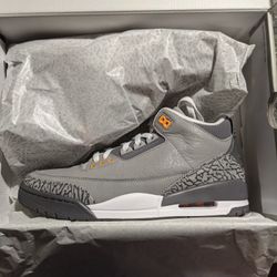 Jordan 3 Cool Grey Size 9 And Size 9.5m