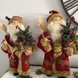 Santa Figure ( x 2 ) 18” For Christmas Decoration.