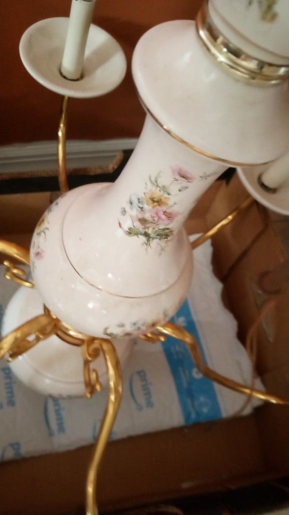 Vintage Porcelain Chandelier