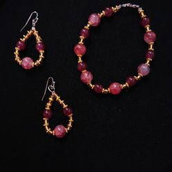 Bracelet and earring set