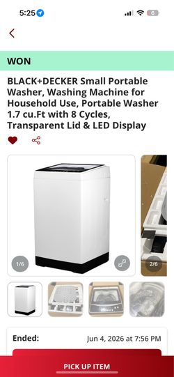Small washing machine for studio or small apartment with big load capacity