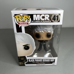 Funko Pop! #41 Black Parade Gerard Way My Chemical Romance (Not Mint, See Pics)