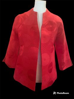 Peck and Peck designer Beautiful Red Evening DayJacket