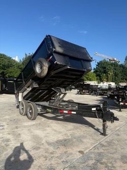 Used Lamar 7 x 14 High Side Dump Trailer 14k