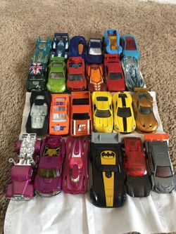 Hot Wheels and assorted toy cars