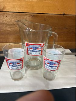 Beer pitcher/glasses