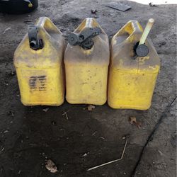 Three Good 5 Gal Diesel Cans 