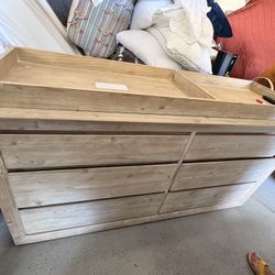 Wooden Dresser, 6 Drawers
